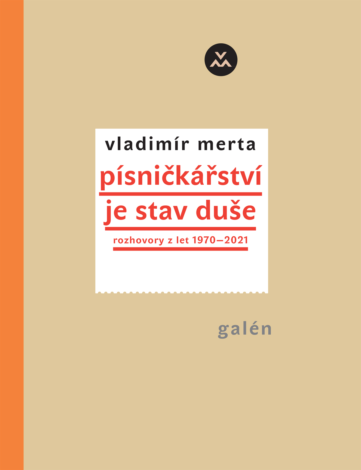 Vladimír Merta: PÍSNIČKÁŘSTVÍ JE STAV DUŠE – Rozhovory z let 1971–2021