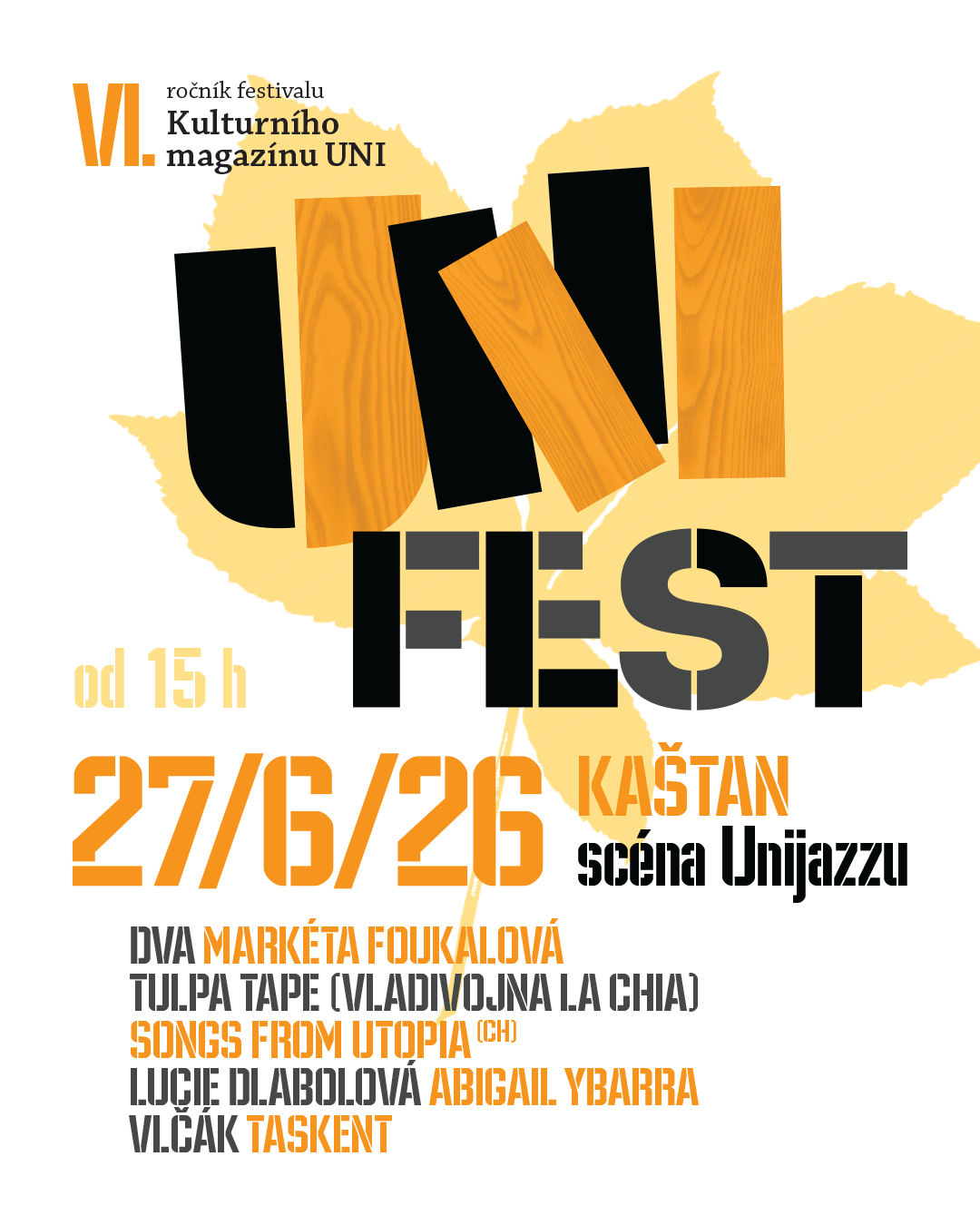 UNIfest 2026: DVA, Vladivojna La Chia i nové tváře české alternativy